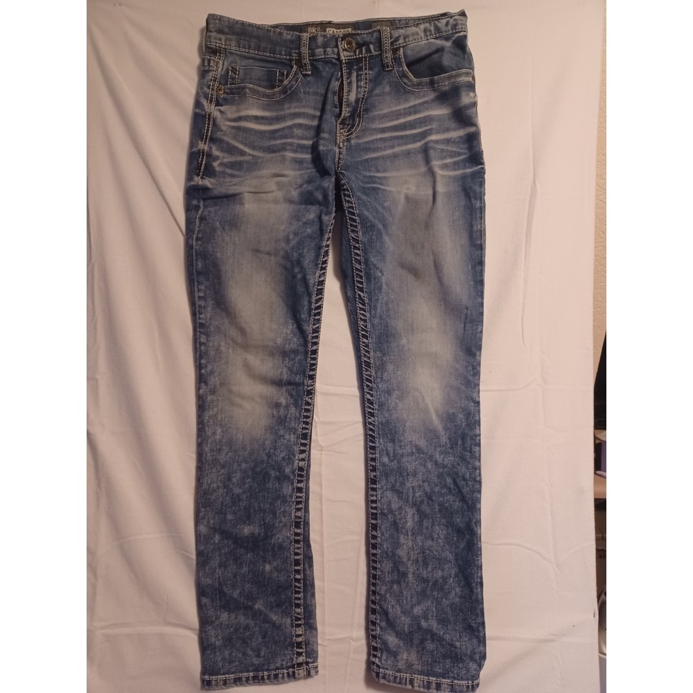 Buckle BKE Carter Straight Leg Jeans Mens Size 31R Blue Stretch Denim